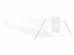 Discount vidaxl Invernadero Espacioso de Acero 60 m² - Protección Ideal para Plantas Blanco