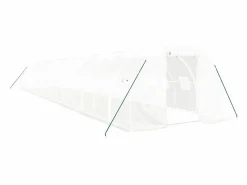 vidaxl Invernadero espacioso de acero 48 m² 16x3x2 m