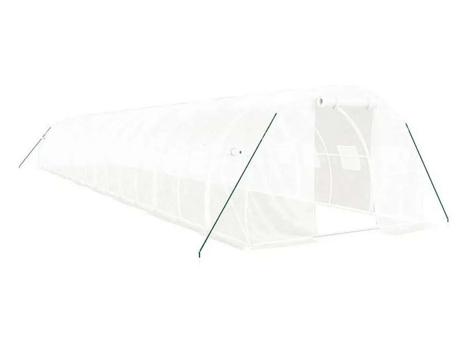 vidaxl Invernadero espacioso de acero 48 m² 16x3x2 m