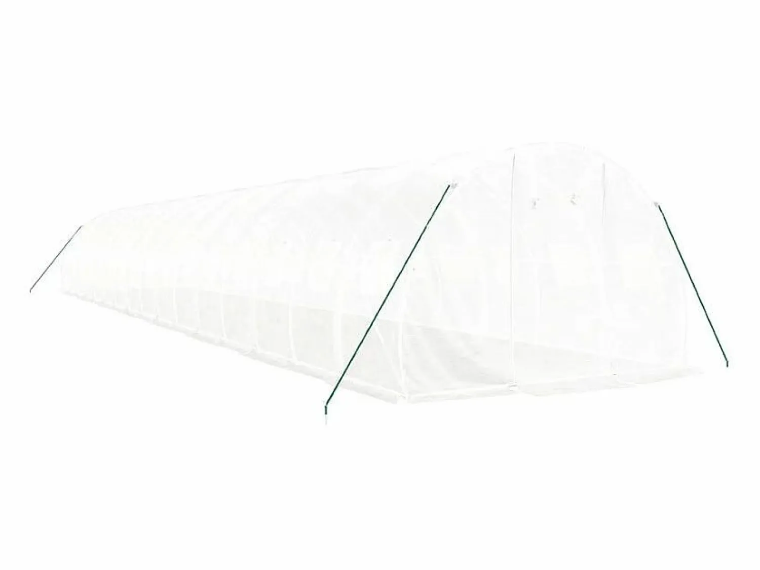 vidaxl Invernadero espacioso de acero 48 m² 16x3x2 m