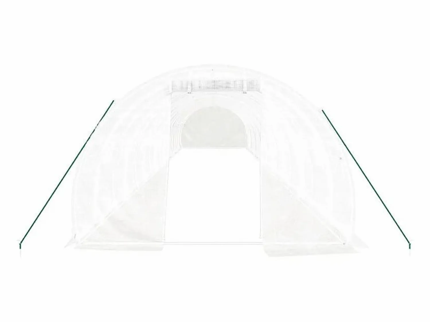 vidaxl Invernadero espacioso de acero 48 m² 16x3x2 m