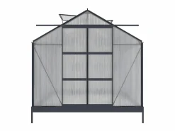 Discount EXPERTLAND Invernadero jardin policarbonato 7.5m2 GREENEA II Con base Gris antracita