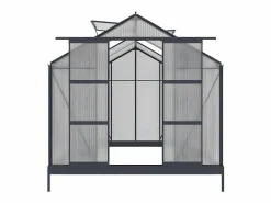 Discount EXPERTLAND Invernadero jardin policarbonato 7.5m2 GREENEA II Con base Gris antracita