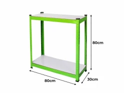 Monstershop Invernadero Politúnel con Estantería Galvanizada Puertas de Cultivo Cubierta de PE Jardinería Carpa de Jardín Planta de flores de 25mm de Diámetro | 6 x 3m