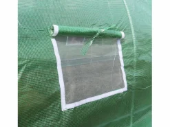 Monstershop Invernadero Politúnel con Estantería Galvanizada Puertas de Cultivo Cubierta de PE Jardinería Carpa de Jardín Planta de flores de 25mm de Diámetro | 6 x 3m