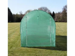 Invernadero Politúnel con Estantería Galvanizada Puertas de Cultivo Cubierta de PE Jardinería Carpa de Jardín Planta de Flores 19mm de Diámetro | 2 x 2.5m Invernadero De Jardín