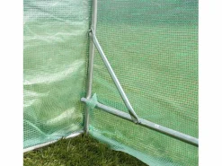 Monstershop Invernadero Politúnel con Puertas Ventanas Galvanizadas Cubierta de PE Jardinería Marco Metálico Carpa de Jardín Vegetal Planta de Flores 25mm de diámetro | 3 x 2m