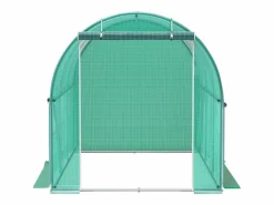 Outlet Invernadero Tipo Túnel SucceBuy 304,8 x 213,36 x 213,36 cm, Estructura Galvanizada, Cubierta Impermeable Verde