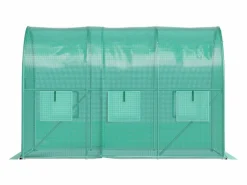 Outlet Invernadero Tipo Túnel SucceBuy 304,8 x 213,36 x 213,36 cm, Estructura Galvanizada, Cubierta Impermeable Verde