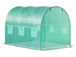 Outlet Invernadero Tipo Túnel SucceBuy 304,8 x 213,36 x 213,36 cm, Estructura Galvanizada, Cubierta Impermeable Verde