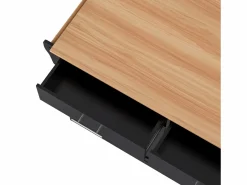 ModernLuxe Isla central de cocina - 2 cajones y 4 compartimentos - patas con ruedas o de madera -