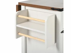 ModernLuxe Isla central de cocina - con tablero retráctil - 4 puertas y 2 cajones -