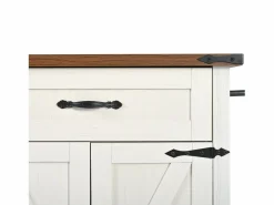 ModernLuxe Isla central de cocina - con tablero retráctil - 4 puertas y 2 cajones -