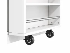 Discount Isla central de cocina - mesa de comedor extensible - con toma de corriente - con ruedas y espacio de almacenamiento - Natural + Isla Cocina