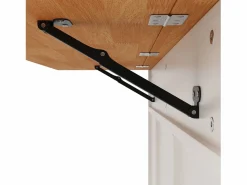 Best Isla de cocina central móvil - Tablero extensible - 8 cajones y 1 puerta - Con estante para especias - MDF - Blanco Isla Cocina