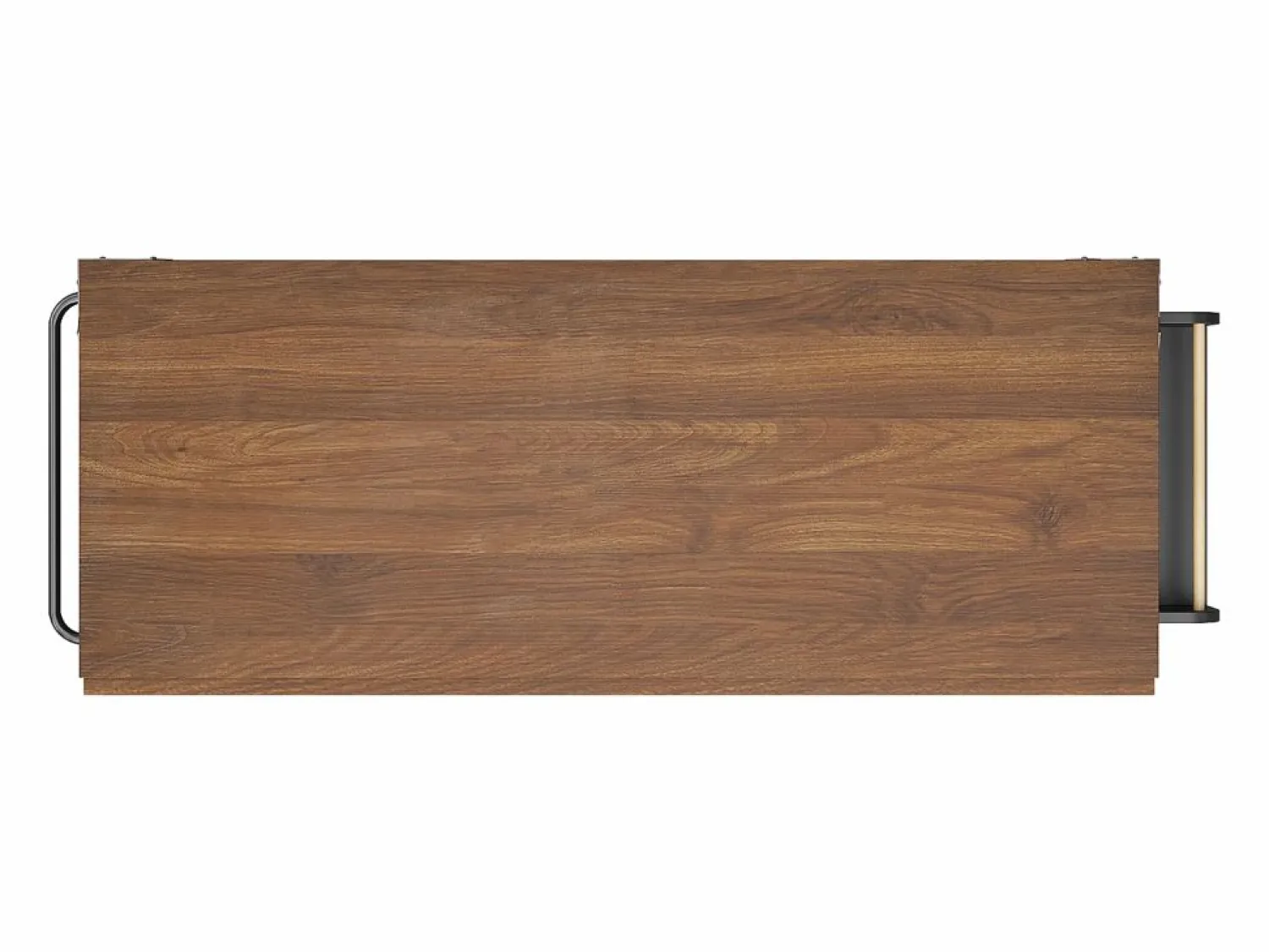 New Merax Isla de cocina con ruedas - 140 x 45 x 90 cm - con encimera extensible + 4 puertas + 2 cajones - Metal + MDF - Negro