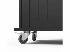 ModernLuxe Isla de cocina móvil - encimera extensible - con toallero - con 1 cajón y 4 puertas - MDF -