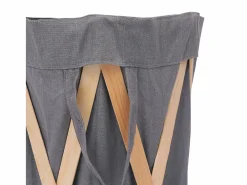 Discount Jace Cesto para colada plegable madera y tela Cesto De Ropa