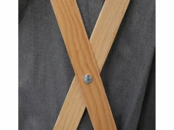 Discount Jace Cesto para colada plegable madera y tela Cesto De Ropa