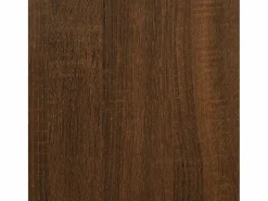 Best Garden Furniture Jakobstad Escritorio esquina madera contrachapada color roble 200x50x76cm Marru00f3n