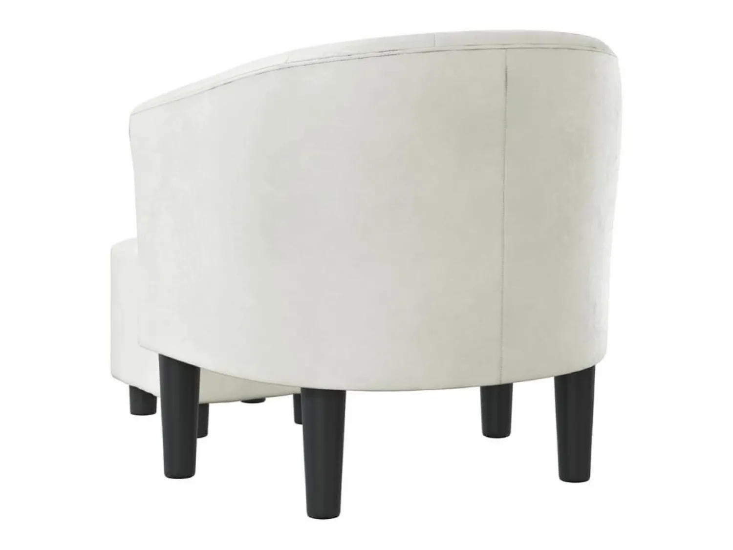 Sale Jalkar Sillón con taburete cuero sintético Sillón Estilo Cabriolet