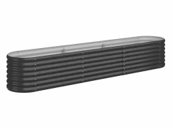 Hot Clicnbuy Jardinera acero con recubrimiento polvo antracita 224x40x36 cm Gris antracita