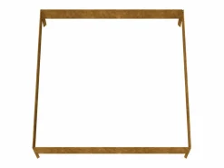 Outlet Clicnbuy Jardinera acero corten 100x100x26 cm Marru00f3n