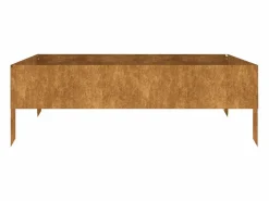 Clicnbuy Jardinera acero corten 100x100x33,5 cm