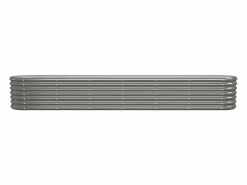 Outlet Clicnbuy Jardinera arriate acero recubrimiento polvo 260x40x36 cm Gris