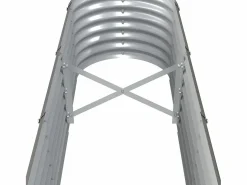 Outlet Clicnbuy Jardinera arriate acero recubrimiento polvo 260x40x36 cm Gris