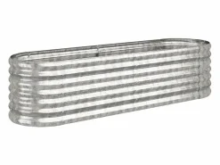 Online Jardinera arriate acero recubrimiento polvo plata 152x40x36 cm Jardinera