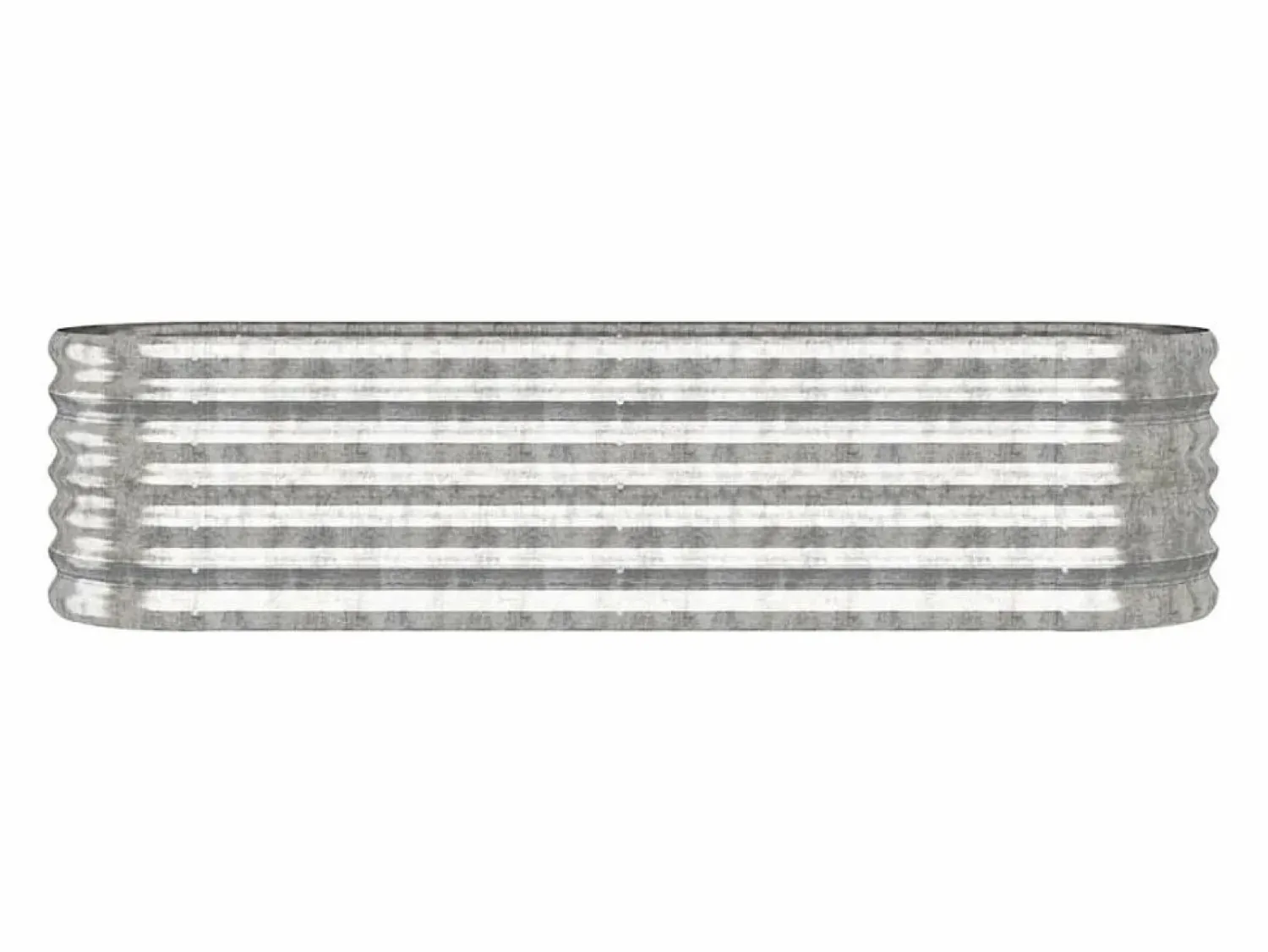 Online Jardinera arriate acero recubrimiento polvo plata 152x40x36 cm Jardinera