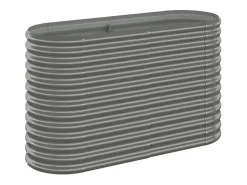 Clicnbuy Jardinera arriate acero recubrimiento polvo 114x40x68 cm