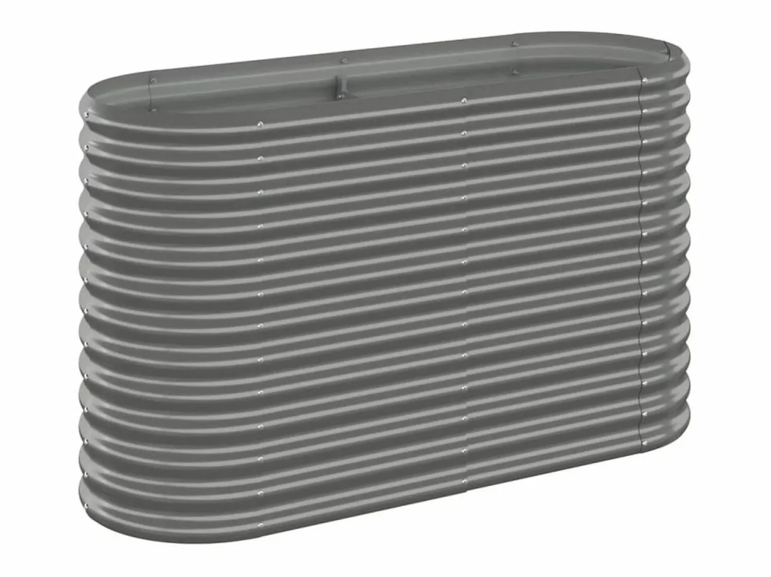 Clicnbuy Jardinera arriate acero recubrimiento polvo 114x40x68 cm