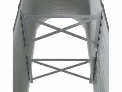 Clicnbuy Jardinera arriate acero recubrimiento polvo 114x40x68 cm