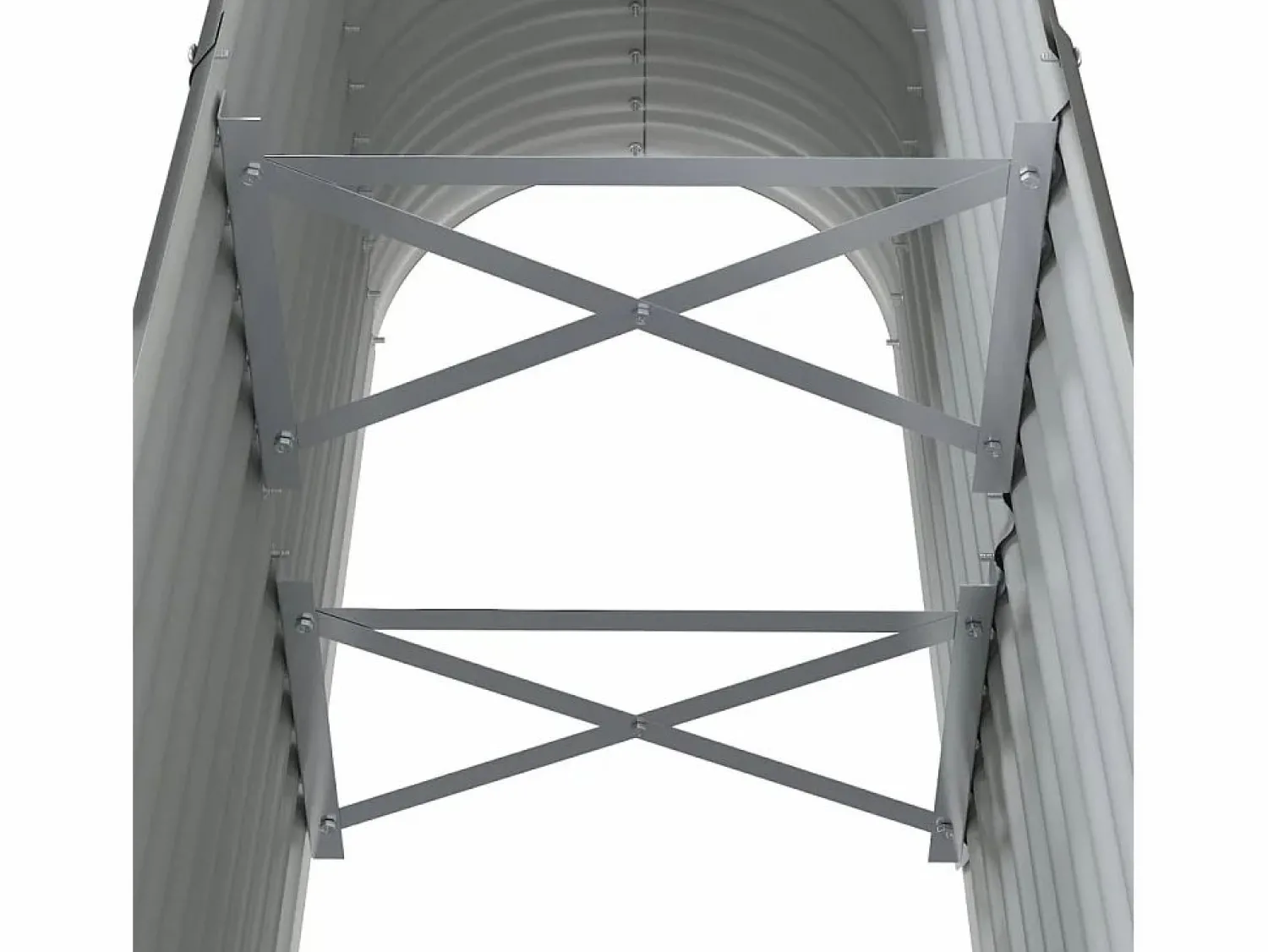 Clicnbuy Jardinera arriate acero recubrimiento polvo 114x40x68 cm