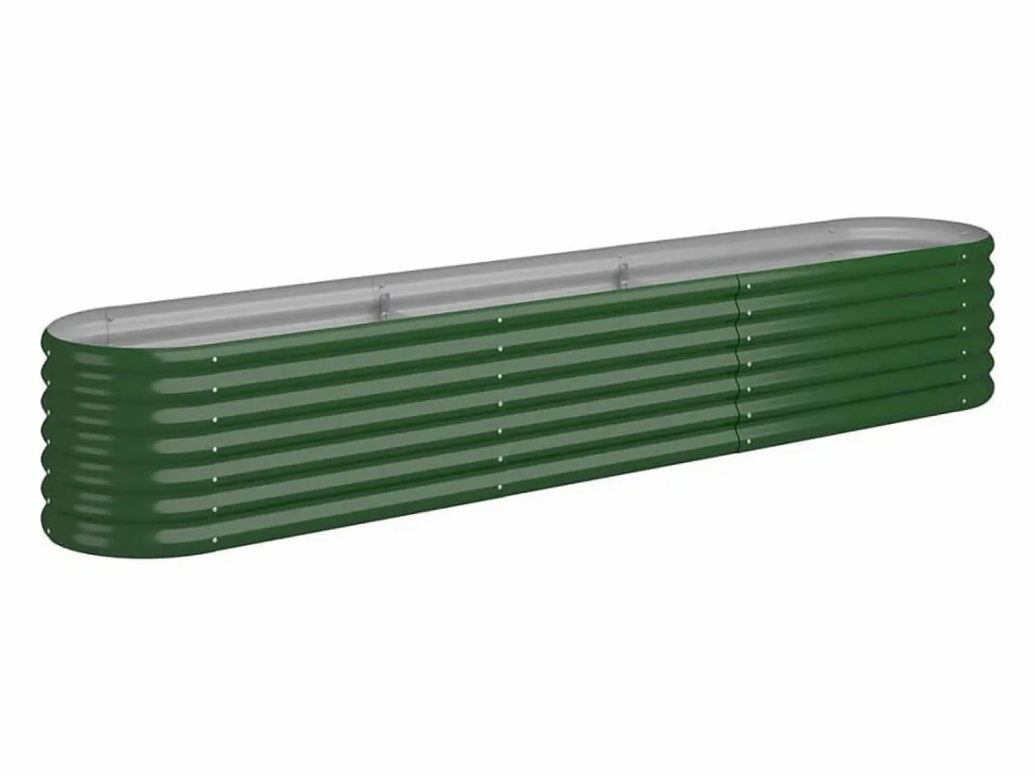 Clicnbuy Jardinera arriate acero recubrimiento polvo 224x40x36 cm