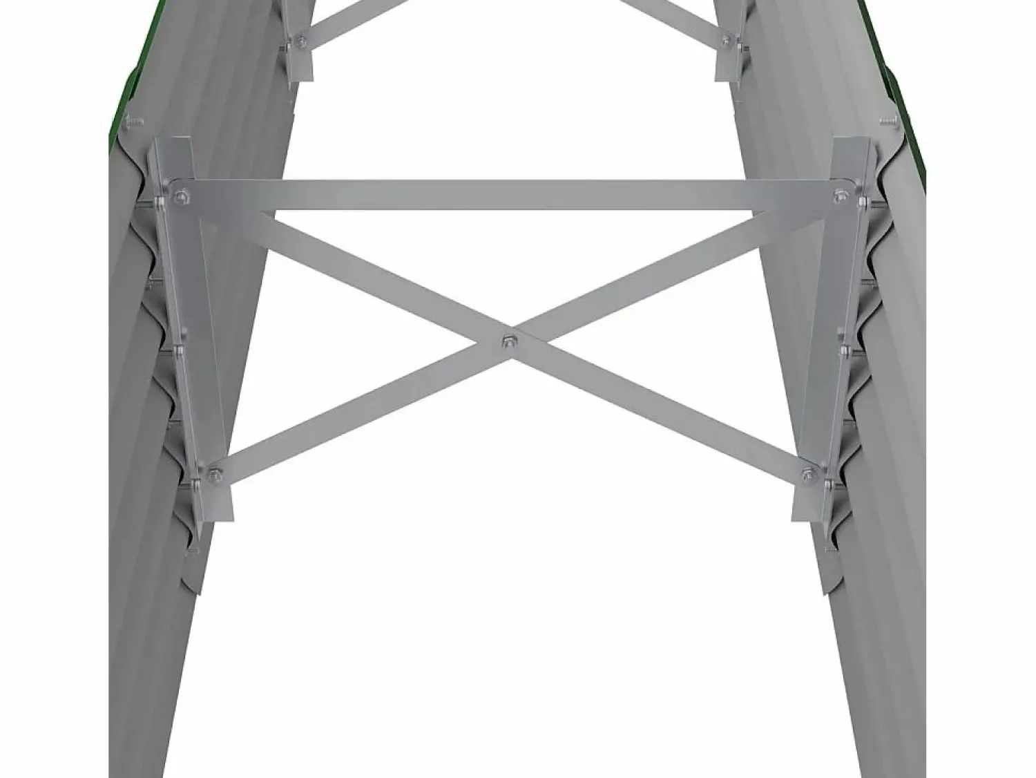 Clicnbuy Jardinera arriate acero recubrimiento polvo 224x40x36 cm