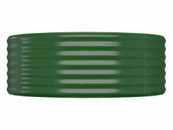 Hot Clicnbuy Jardinera arriate acero recubrimiento polvo 100x100x36 cm Verde