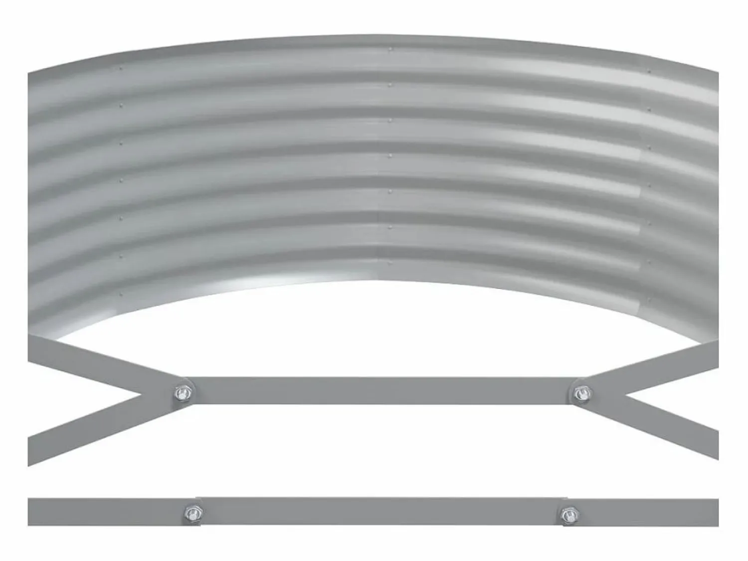 Clicnbuy Jardinera arriate acero recubrimiento polvo 175x100x36 cm