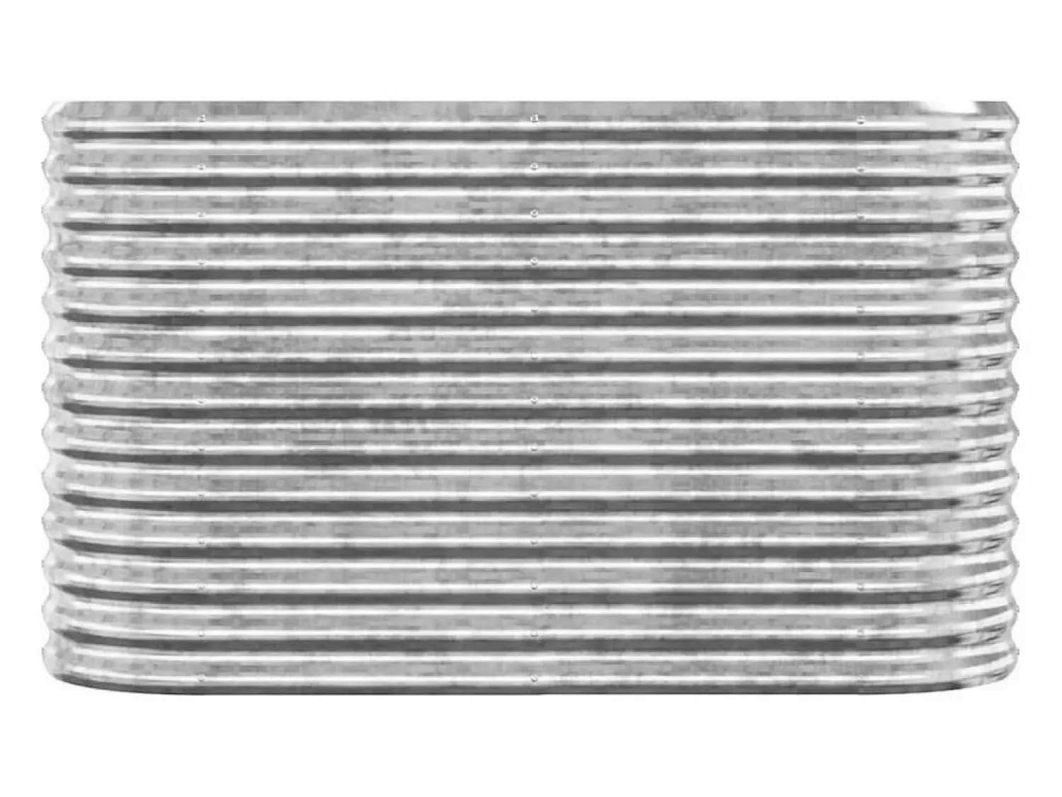 Sale Jardinera arriate acero recubrimiento polvo plata 114x40x68 cm Jardinera