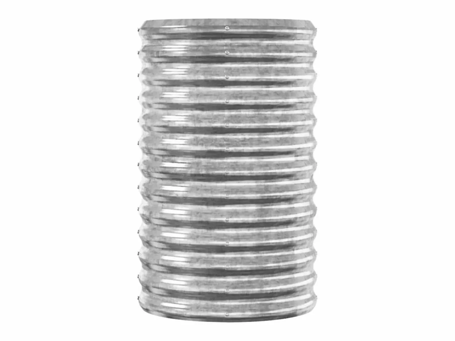 Sale Jardinera arriate acero recubrimiento polvo plata 114x40x68 cm Jardinera