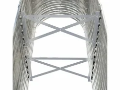 Sale Jardinera arriate acero recubrimiento polvo plata 114x40x68 cm Jardinera