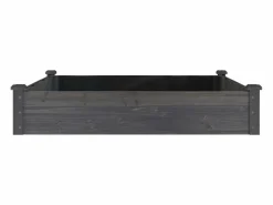 Sale Clicnbuy Jardinera arriate forro madera maciza abeto marrón 120x120x25cm Gris