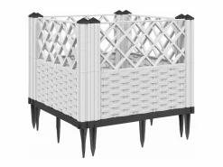 Clicnbuy Jardinera con clavijas PP 43,5x43,5x43,5 cm