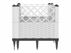 Clicnbuy Jardinera con clavijas PP 43,5x43,5x43,5 cm