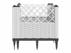 Clicnbuy Jardinera con clavijas PP 43,5x43,5x43,5 cm