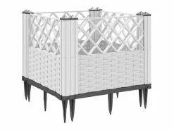 Clicnbuy Jardinera con clavijas PP 43,5x43,5x43,5 cm
