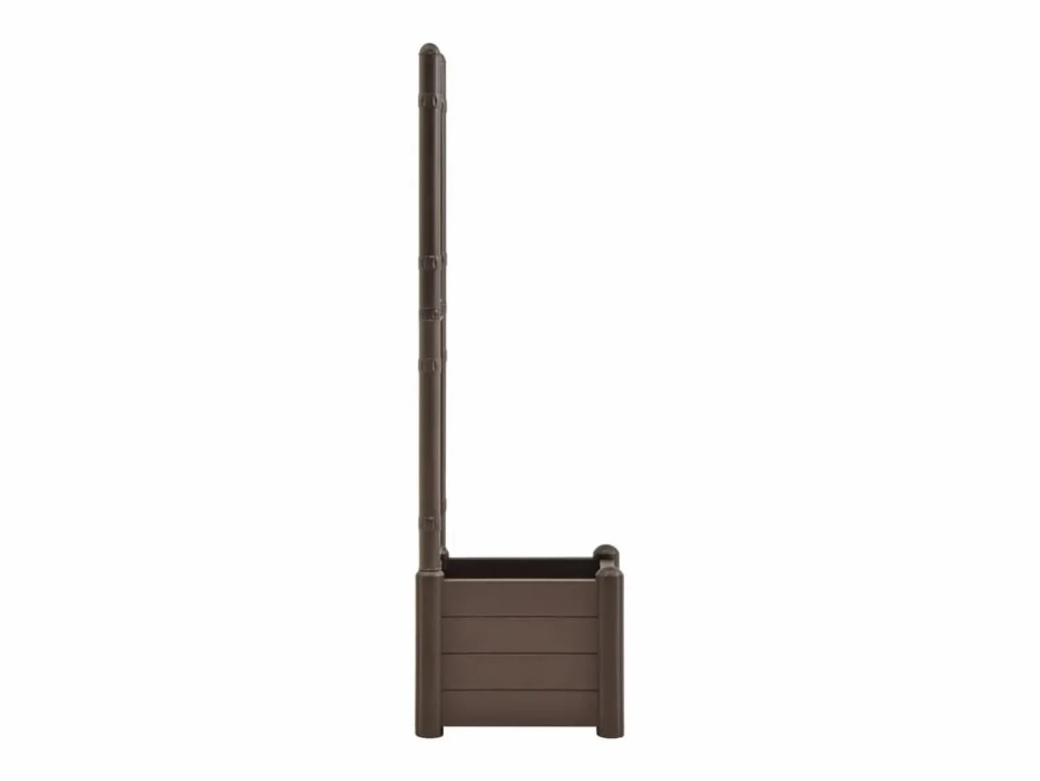 Discount Jardinera con enrejado PP moca 43x43x142 cm Jardinera