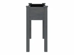 Clicnbuy Jardinera con forro interior madera abeto 71x37x76 cm Gris